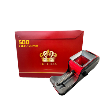 Набір Гільзи Top Gilza 500 штук(Фільтр 20 мм.) та машинка Gerui 12-002 8009 фото