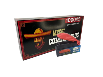 Набір Гільзи Companeros 1000 штук, машинка Dedo X 800019 фото