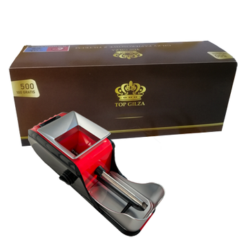 Набір Гільзи Top Gilza 500 штук(коричневі) та машинка Gerui 12-002 80019 фото
