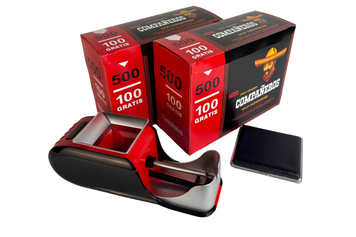 Набір гільзи Companeros 500+500 + електрична машинка Gerui 12-002 + портсигар 654878 фото