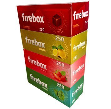 Набір гільз Firebox MIX 1000 шт (4&times;250: Classic, Lemon Mint, Strawberry, Menthol) 2900067 фото