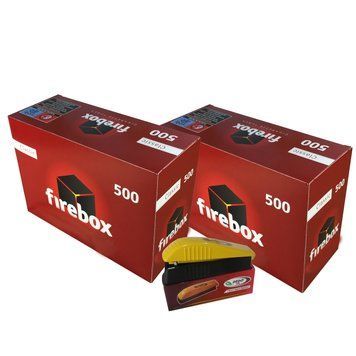 Набір Гільзи Firebox 500+500 штук, машинка Dedo lux 8001 фото
